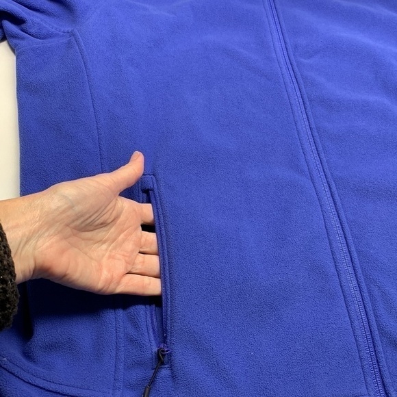 Lands End Fleece Jacket Mens Size Large 42-44 Blue - Picture 6 of 12